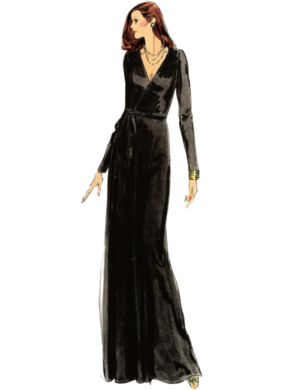Vogue Misses' Wrap Dress by Diane Von Furstenberg Sewing Pattern V2060