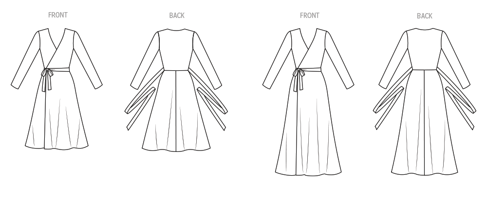 Vogue Misses' Wrap Dress by Diane Von Furstenberg Sewing Pattern V2060