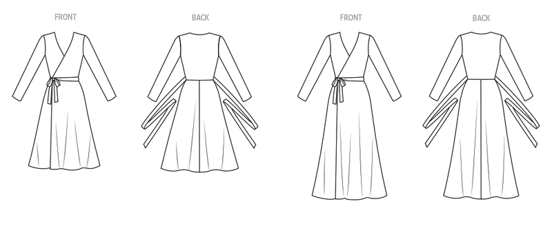 Vogue Misses' Wrap Dress by Diane Von Furstenberg Sewing Pattern V2060