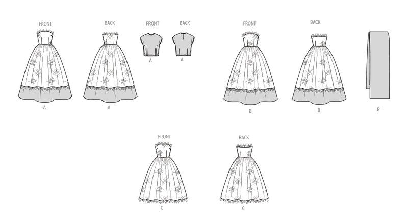 Vogue Misses' Dresses and Stole Sewing Pattern V2061