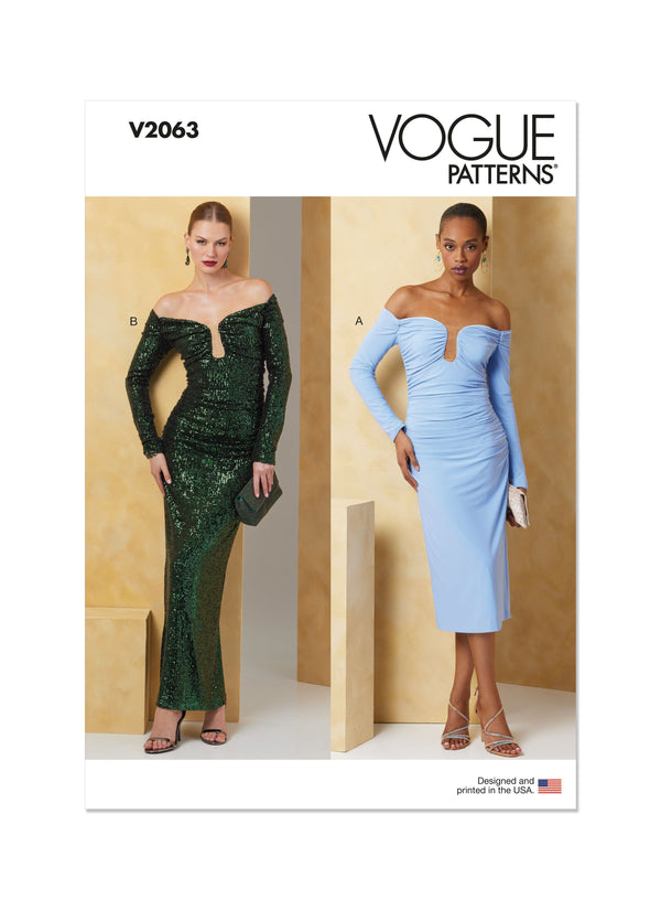 Vogue Misses' Dress in Two Lengths Sewing Pattern V2063
