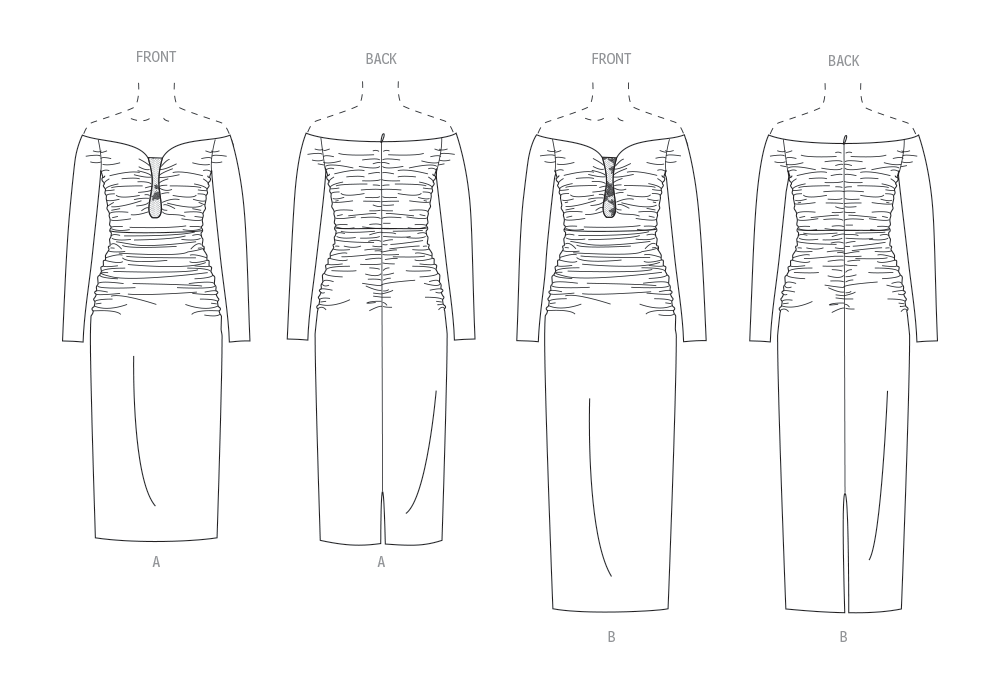 Vogue Misses' Dress in Two Lengths Sewing Pattern V2063