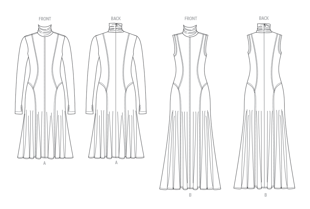 Vogue Misses' Knit Dresses Sewing Pattern Collection V2064