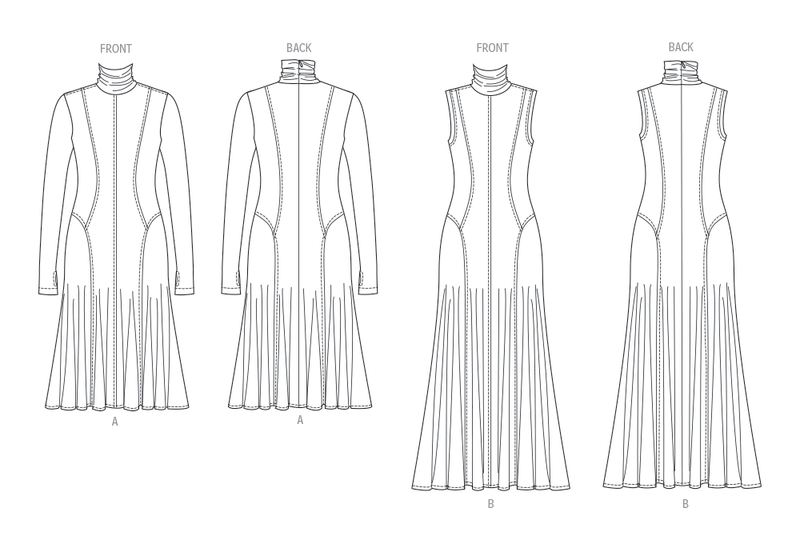 Vogue Misses' Knit Dresses Sewing Pattern Collection V2064