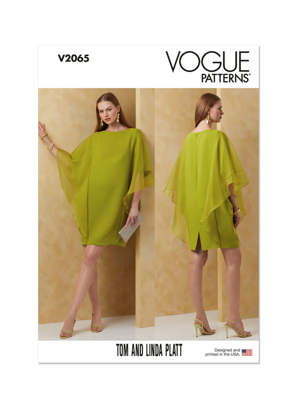 Vogue Misses' Dress by Tom And Linda Platt Sewing Pattern V2065