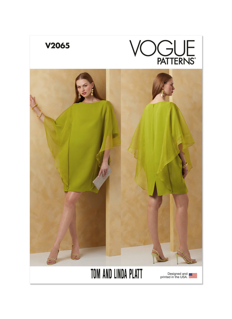 Vogue Misses' Dress by Tom And Linda Platt Sewing Pattern V2065