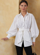 Vogue Misses' Tops and Sash Sewing Pattern Guide V2068