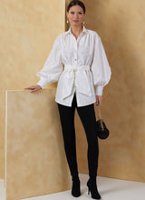 Vogue Misses' Tops and Sash Sewing Pattern Guide V2068