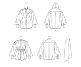 Vogue Misses' Tops and Sash Sewing Pattern Guide V2068