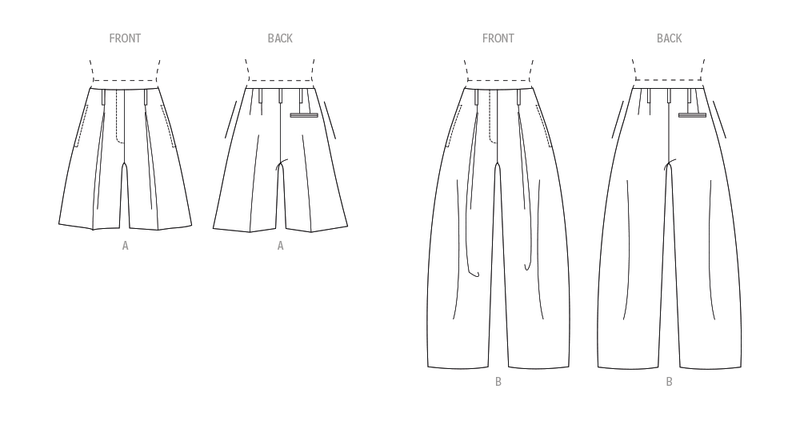 Vogue Misses' Shorts and Pants Sewing Pattern Collection V2070