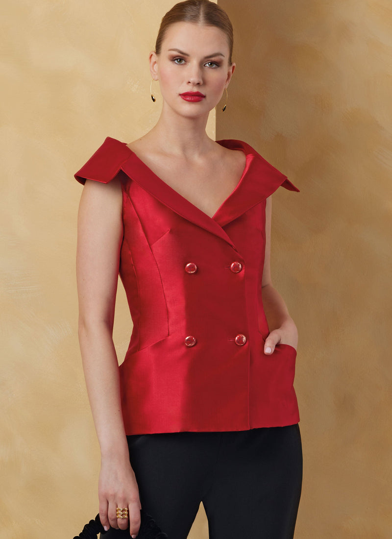 Vogue Misses' Jacket with Sleeve Variations Sewing Pattern V2073