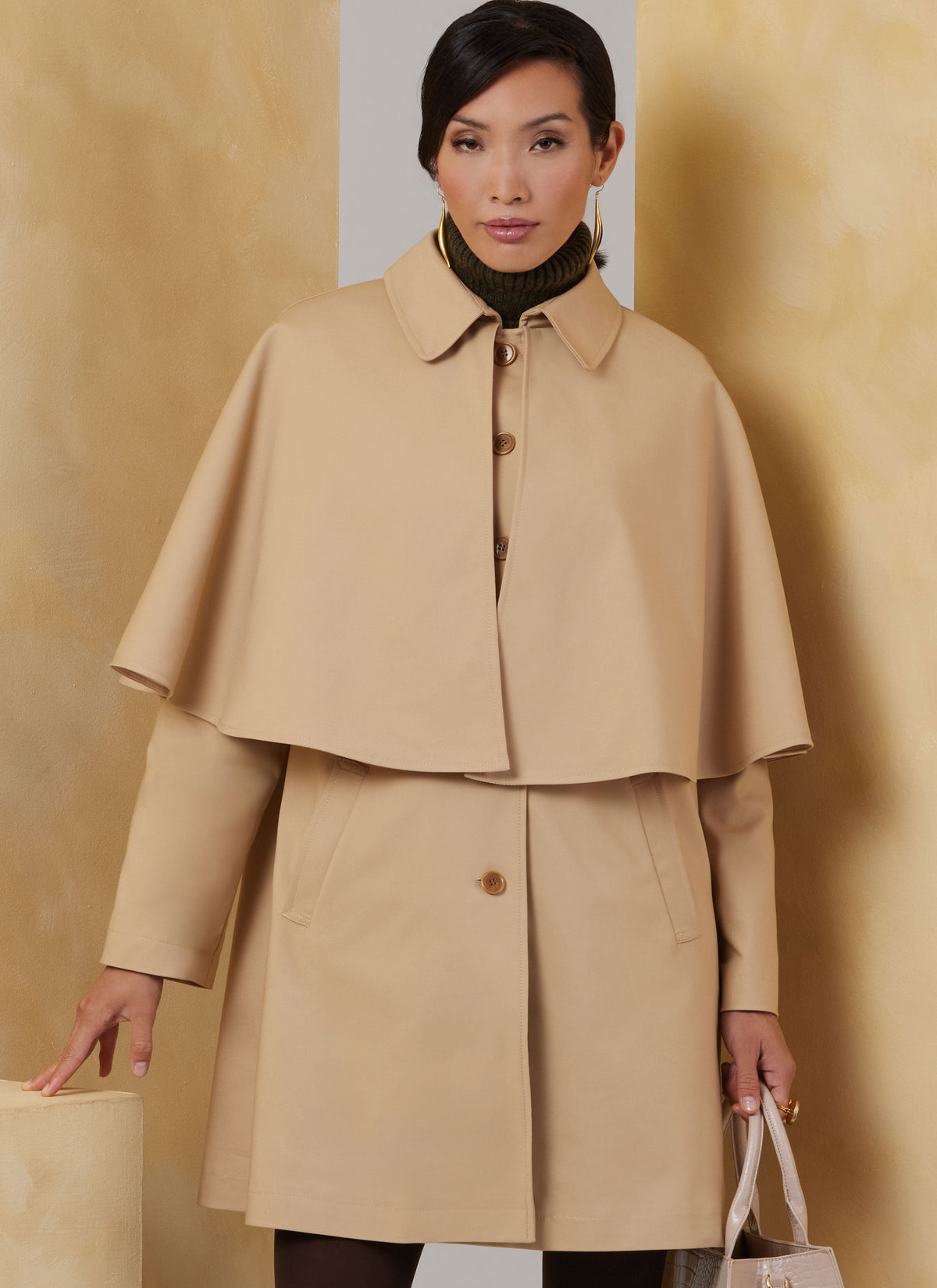 Vogue Misses' Cape Coat in Two Lengths Sewing Pattern V2074