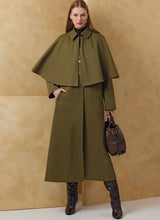 Vogue Misses' Cape Coat in Two Lengths Sewing Pattern V2074