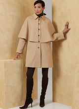 Vogue Misses' Cape Coat in Two Lengths Sewing Pattern V2074
