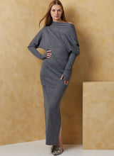 Vogue Misses' Knit Dress, Top & Skirt Sewing Pattern V2076