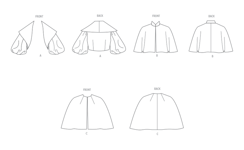 Vogue Misses' Bolero and Capes Sewing Pattern Collection V2078