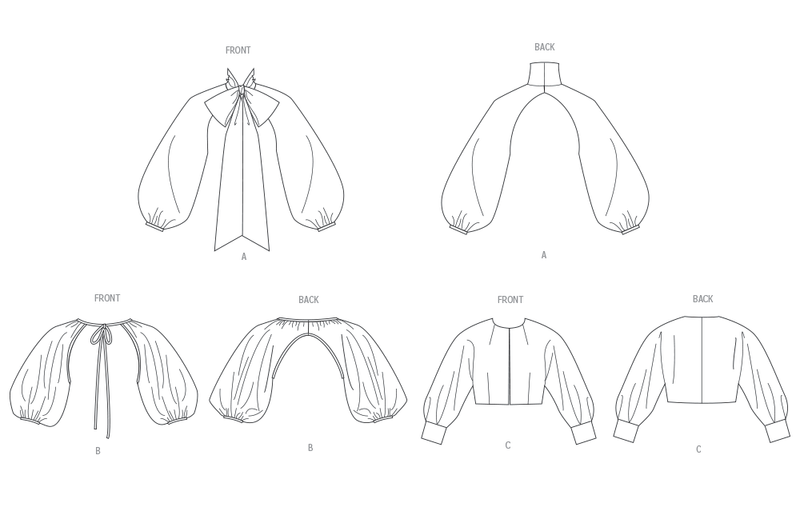 Vogue Misses' Bolero Sleeves in Three Styles Sewing Pattern V2079