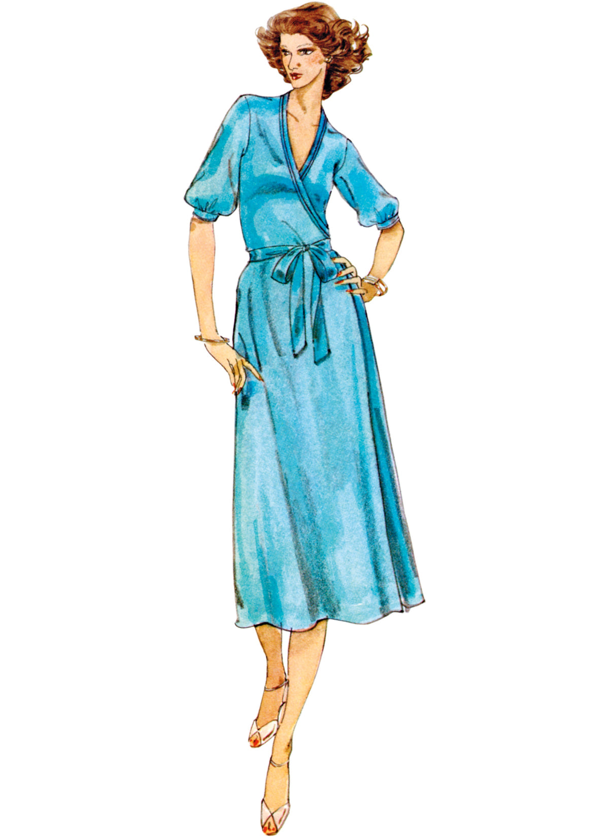 Vogue Misses' Wrap Dress by Diane Von Furstenberg Sewing Pattern V2081