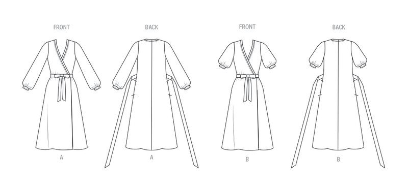 Vogue Misses' Wrap Dress by Diane Von Furstenberg Sewing Pattern V2081