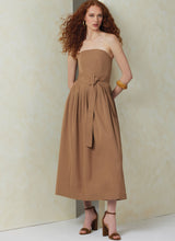 Vogue Misses' Dress with Belt and Overbodice Sewing Pattern V2084