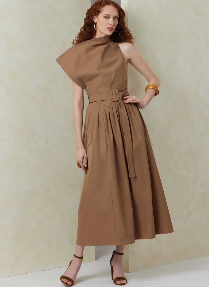 Vogue Misses' Dress with Belt and Overbodice Sewing Pattern V2084