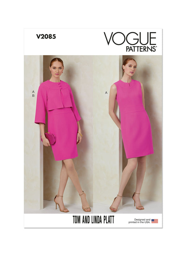 Vogue Misses' & Miss Petite Dress and Jacket Sewing Pattern V2085