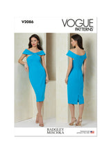 Vogue Misses' Dress by Badgley Mischka Sewing Pattern V2086