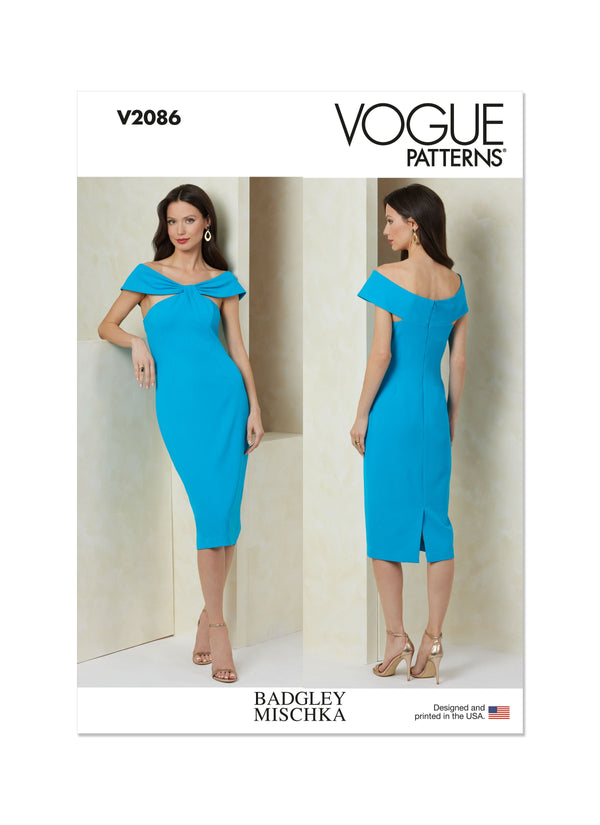 Vogue Misses' Dress by Badgley Mischka Sewing Pattern V2086