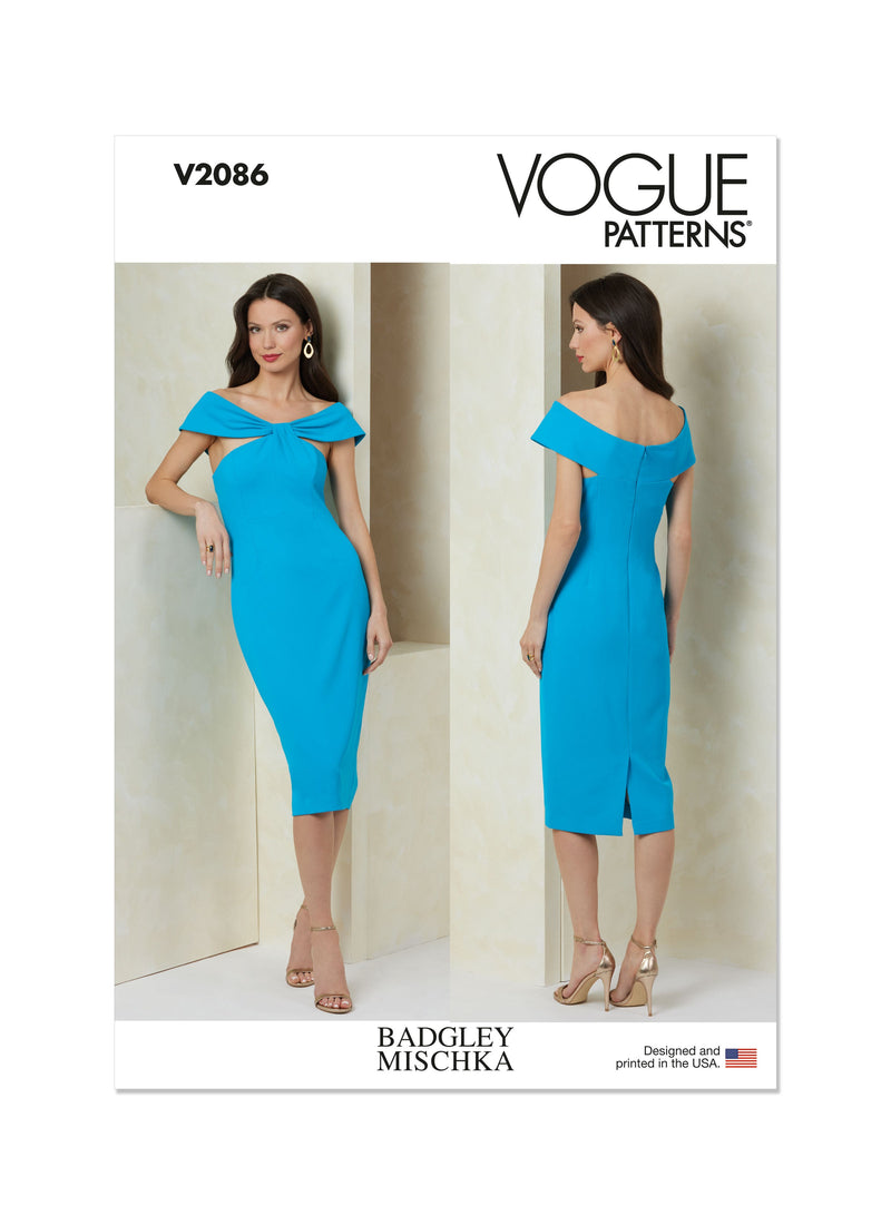 Vogue Misses' Dress by Badgley Mischka Sewing Pattern V2086