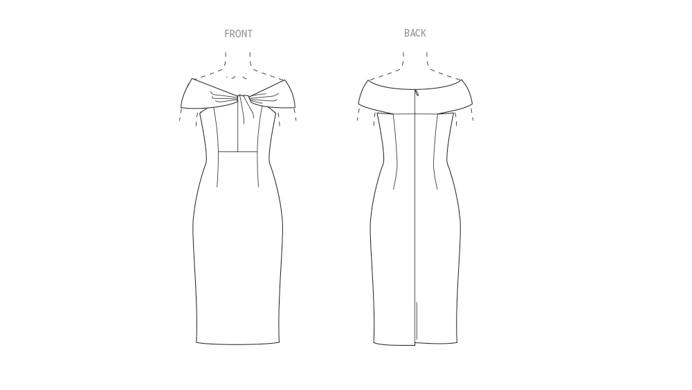 Vogue Misses' Dress by Badgley Mischka Sewing Pattern V2086