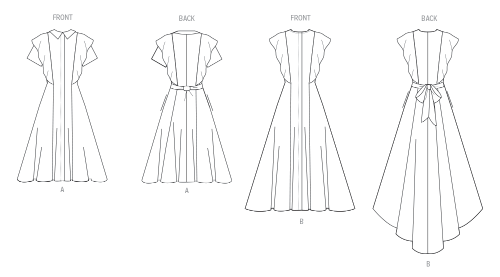 Vogue Misses' Dress with Sleeve and Length Variations Pattern V2087
