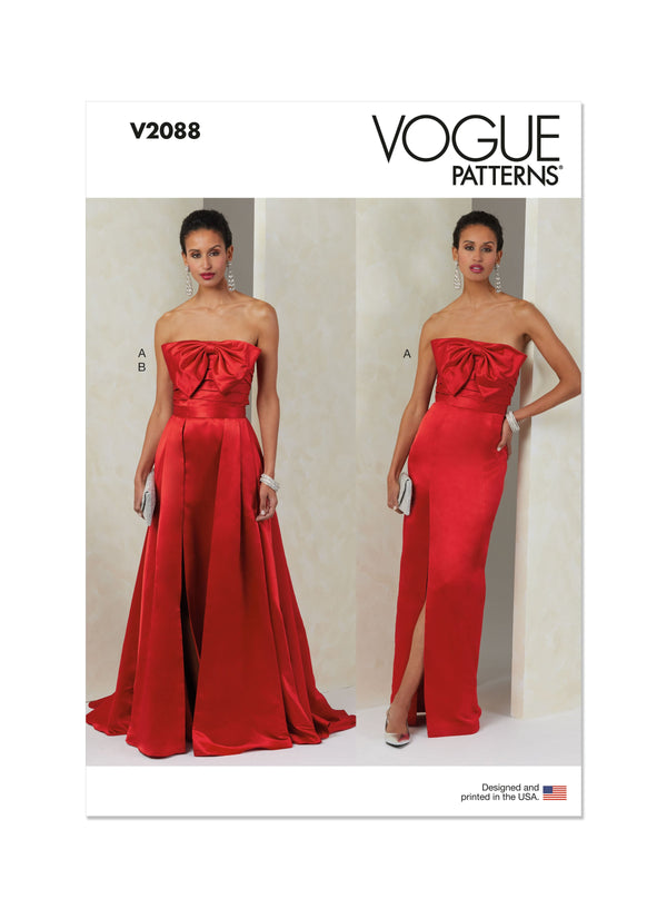 Vogue Misses' Dress and Overskirt Sewing Pattern V2088