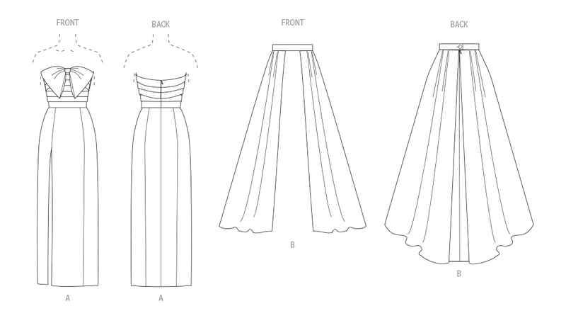 Vogue Misses' Dress and Overskirt Sewing Pattern V2088