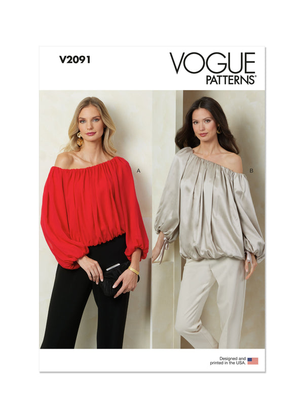 Vogue Misses' Top with Length Variations Sewing Pattern V2091