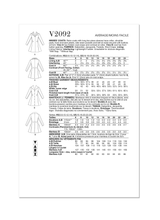 Vogue Misses' Coats Sewing Pattern for Stylish Creations V2092