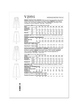 Vogue Misses' Pants in Two Lengths Sewing Pattern V2094