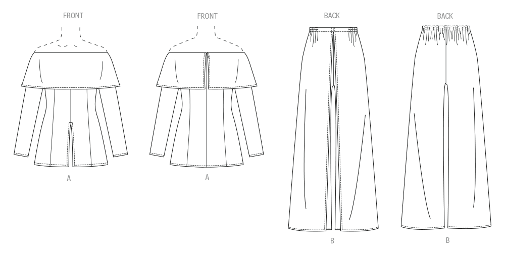 Vogue Misses' Top and Pants by Tom And Linda Platt Sewing Pattern V2098