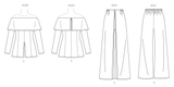 Vogue Misses' Top and Pants by Tom And Linda Platt Sewing Pattern V2098