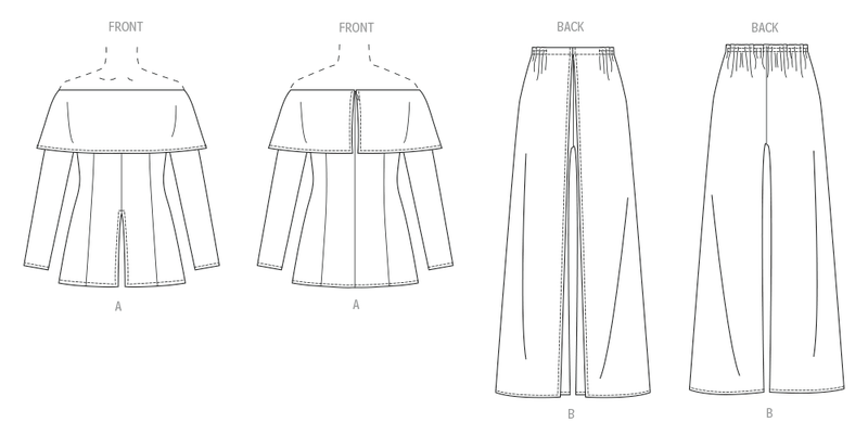 Vogue Misses' Top and Pants by Tom And Linda Platt Sewing Pattern V2098