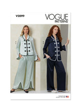 Vogue Misses' Pajamas Sewing Pattern for Stylish Comfort V2099