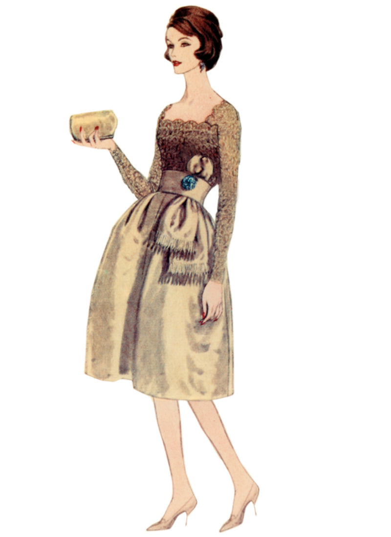 Vogue Misses' Dress with Belt and Sash Sewing Pattern V2101