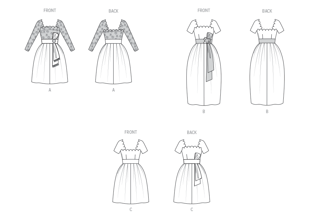 Vogue Misses' Dress with Belt and Sash Sewing Pattern V2101