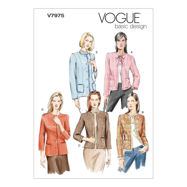 Vogue Jacket Sewing Pattern V7975