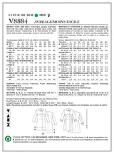 Vogue Outerwear Sewing Pattern V8884