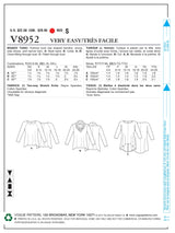 Vogue Top Sewing Pattern V8952