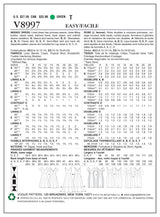Vogue Dress Sewing Pattern V8997