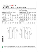 Vogue Dress Sewing Pattern V9022