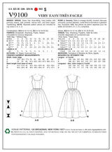 Vogue Dress Sewing Pattern V9100