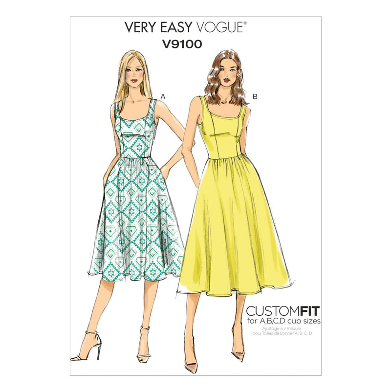 Vogue Dress Sewing Pattern V9100