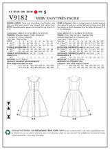 Vogue Dress Sewing Pattern V9182